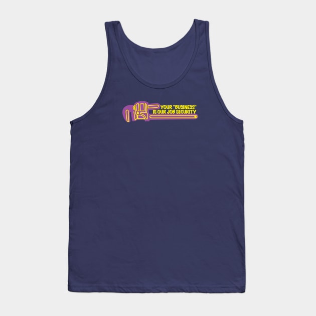 Plumbing Humor, Funny Construction TShirt, Bathroom Joke Tank Top by The Trades Store